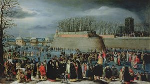 Patinage pendant le Carnaval - Denys van Alsloot